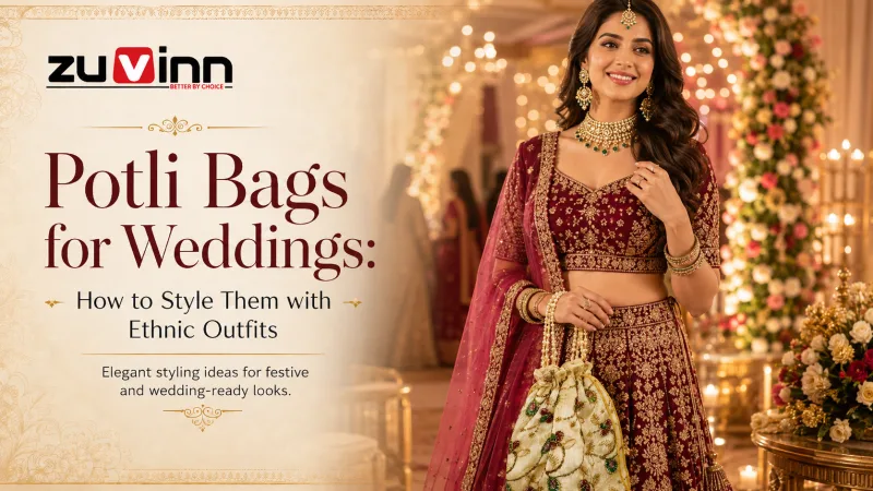 Potli Bags for Weddings: How to Style Them with Ethnic Outfits