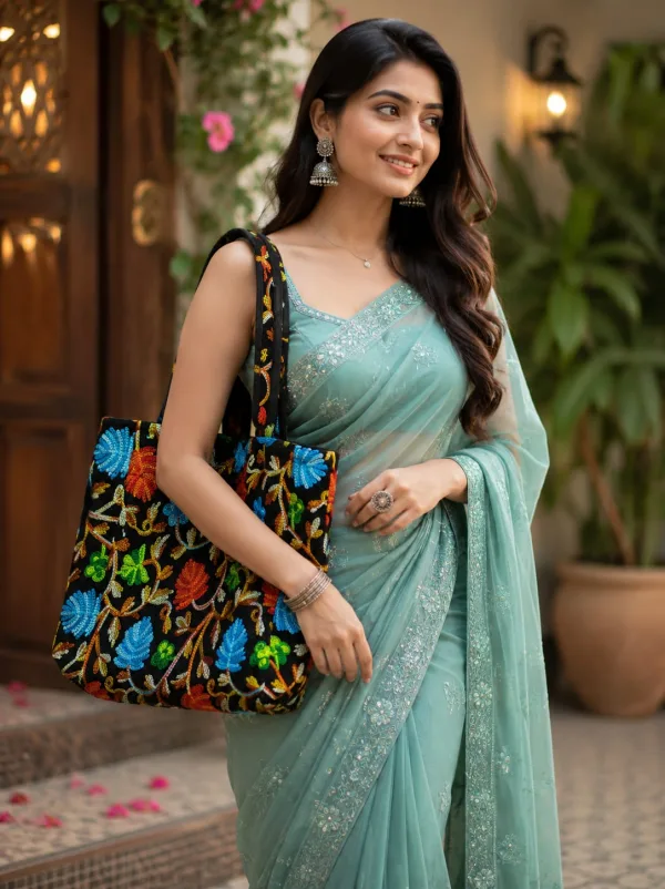 Royal Flora Kashmir Embroidered Stylish Bag