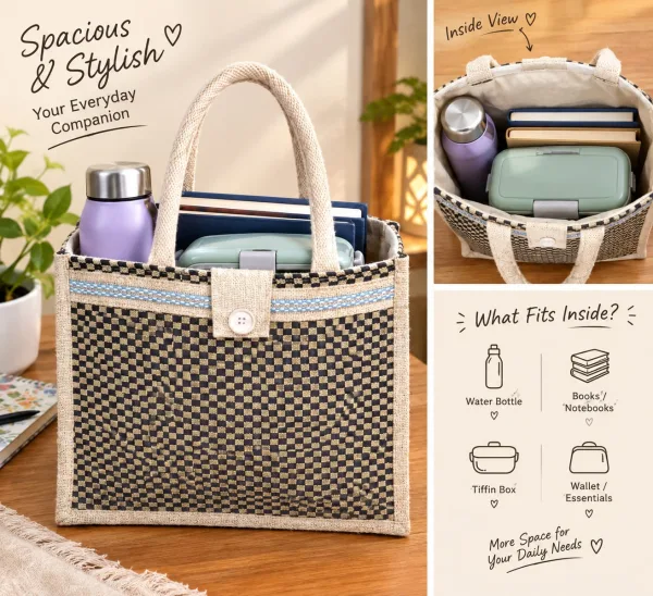 Elegant Handcrafted Office Tote Bag